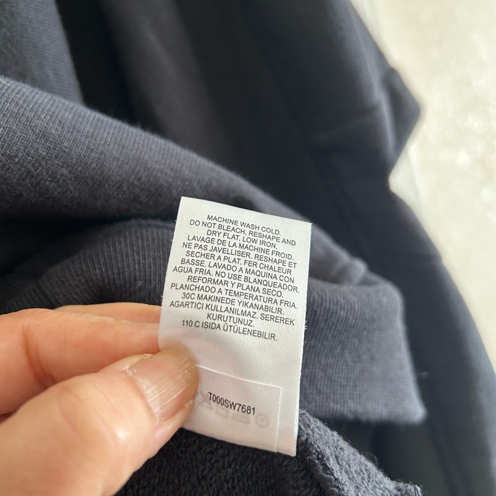 Tibi Cocoon Crewneck Black Cotton Sweatshirt Size S $295 - Picture 10 of 11